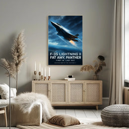 F-35 Lightning II First In, Last Out Poster