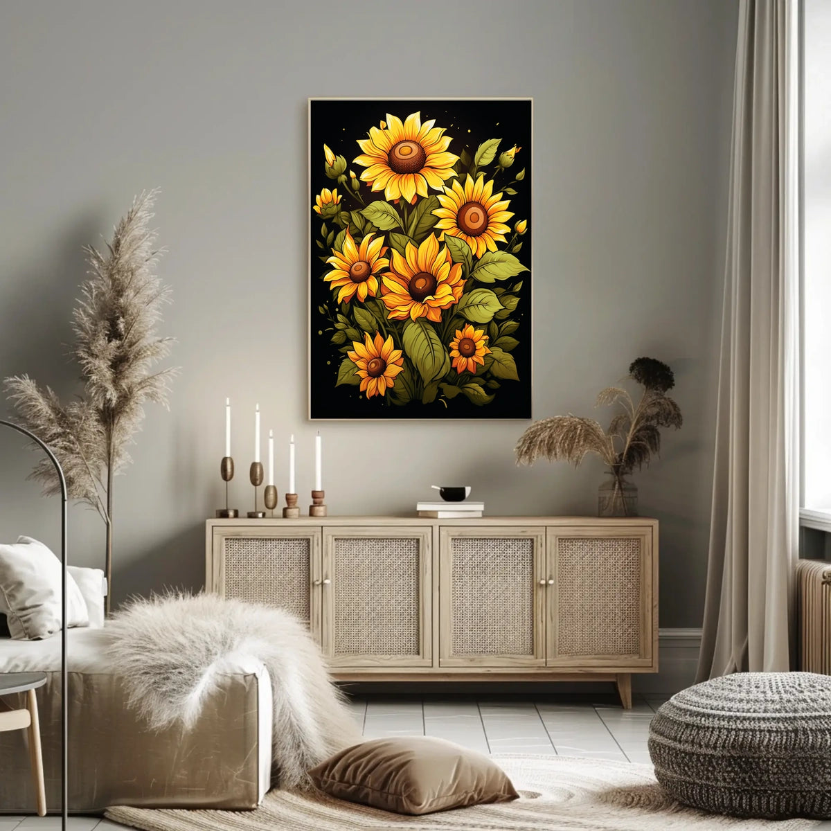 Sunflower Symphony Poster