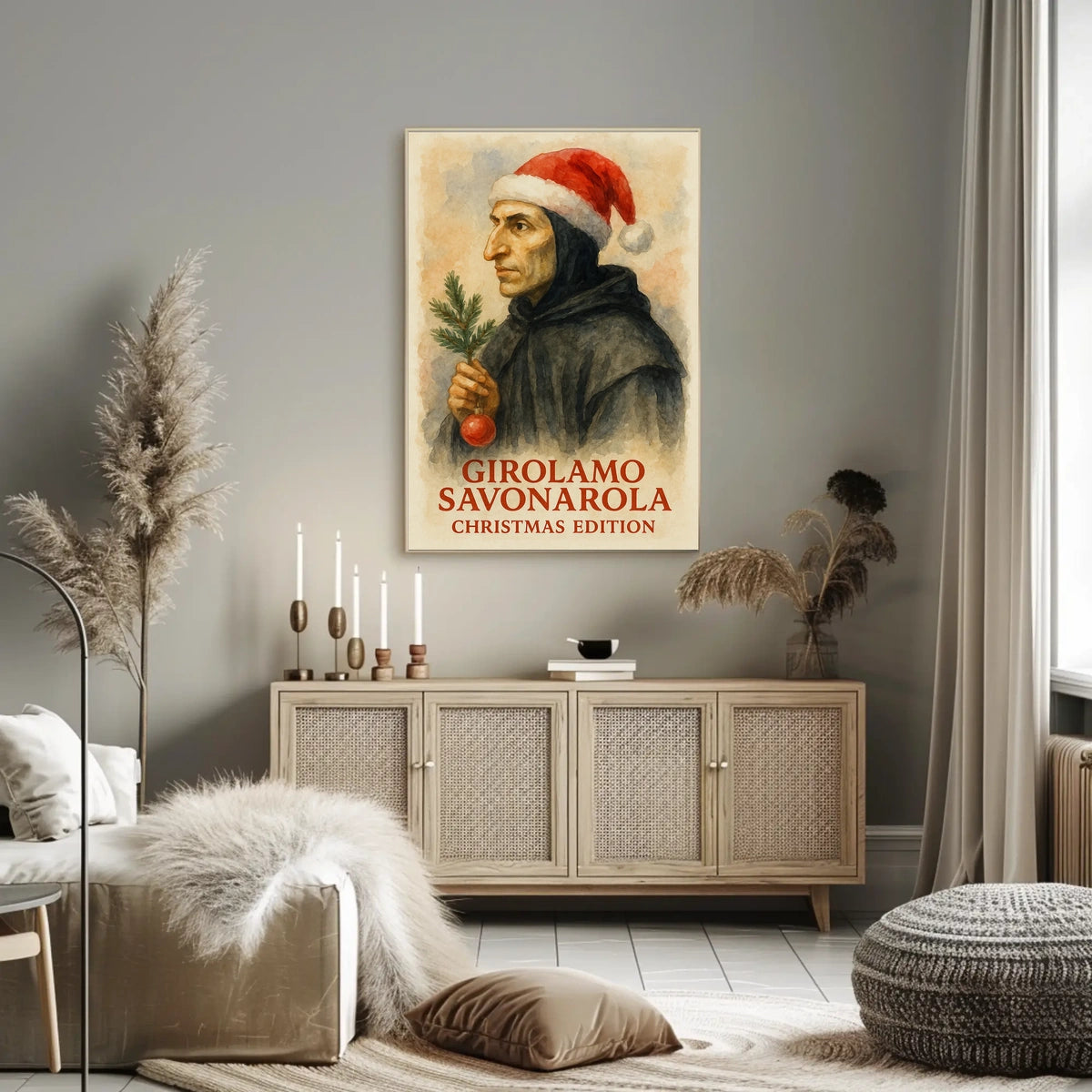 Renaissance Figure with Humorous Twist Historical or Presidential Poster
