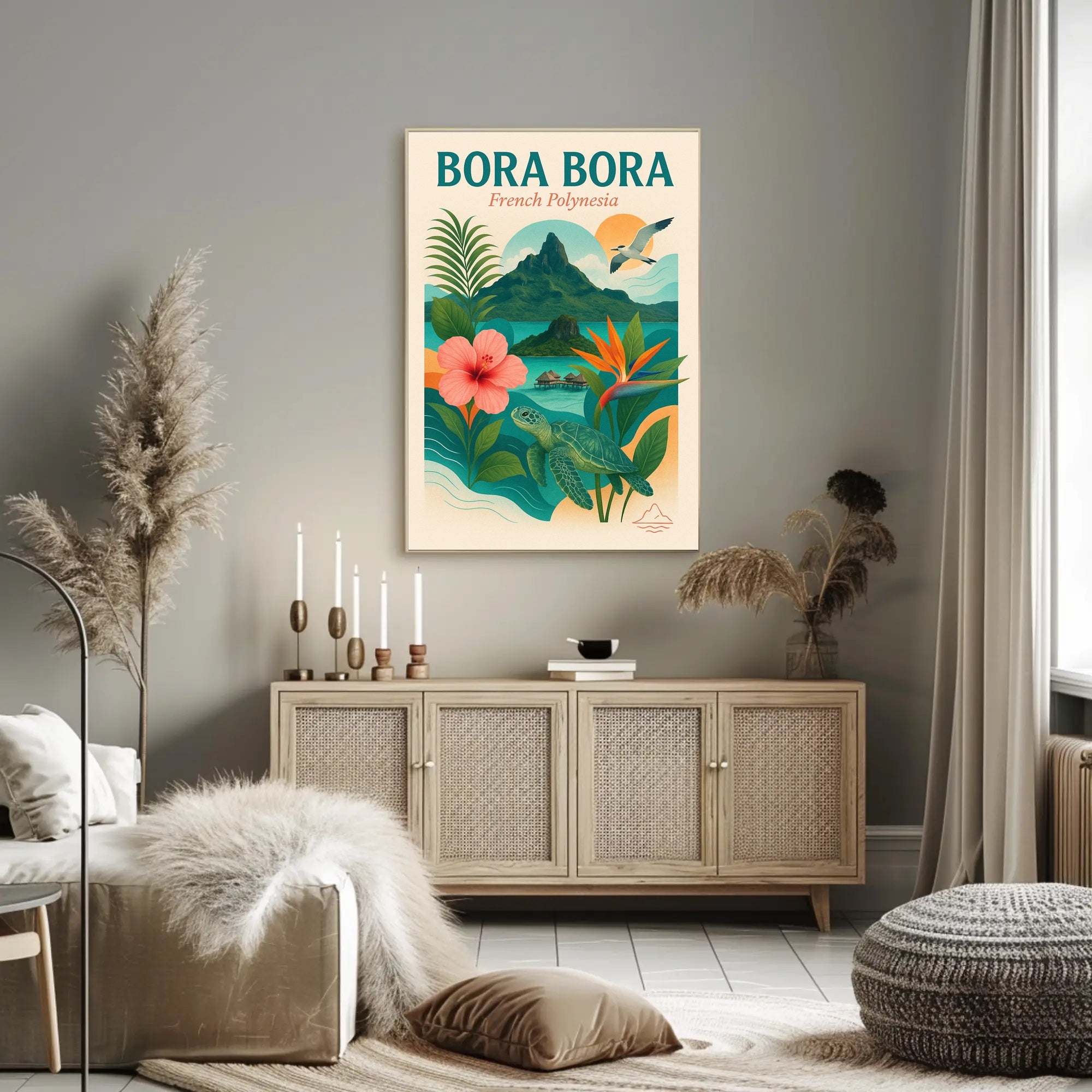 Bora Bora Idyllic Escape Travel Poster PosterGoat