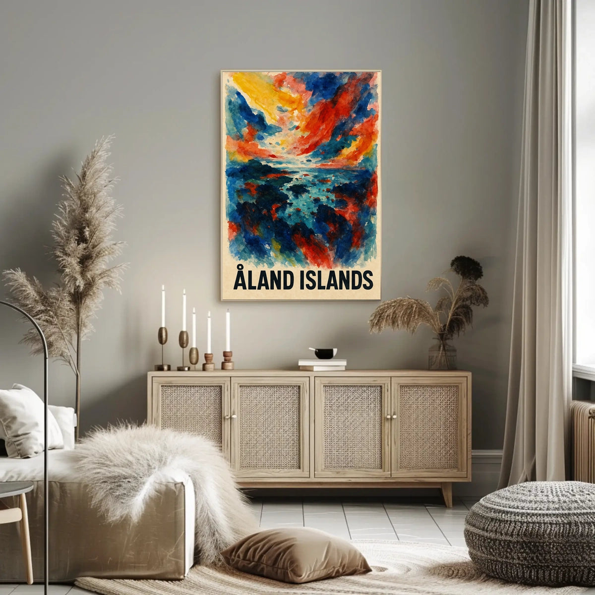 Åland Islands A Vibrant Landscape Poster