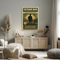 Vietnam War Poster Historic Military Print
