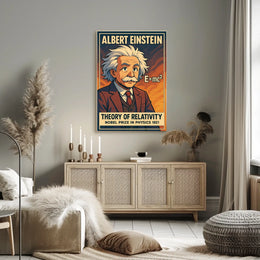Albert Einstein Relativity Vintage Scholar Poster