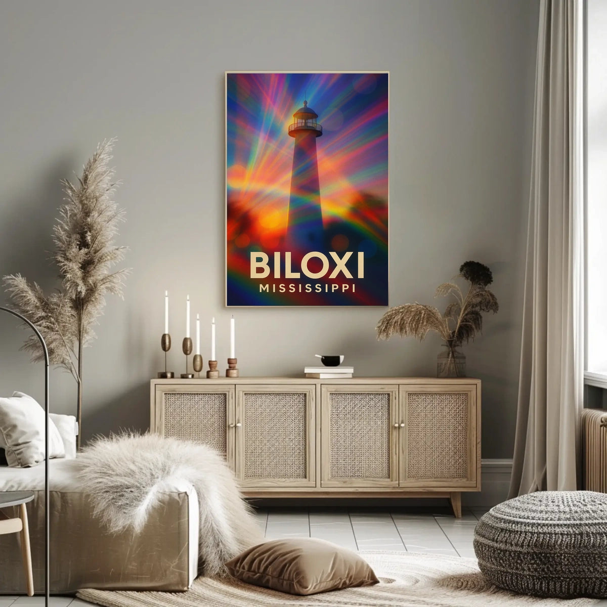 Biloxi Lighthouse Maritime Wanderlust Poster