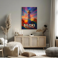 Biloxi Lighthouse Maritime Wanderlust Poster