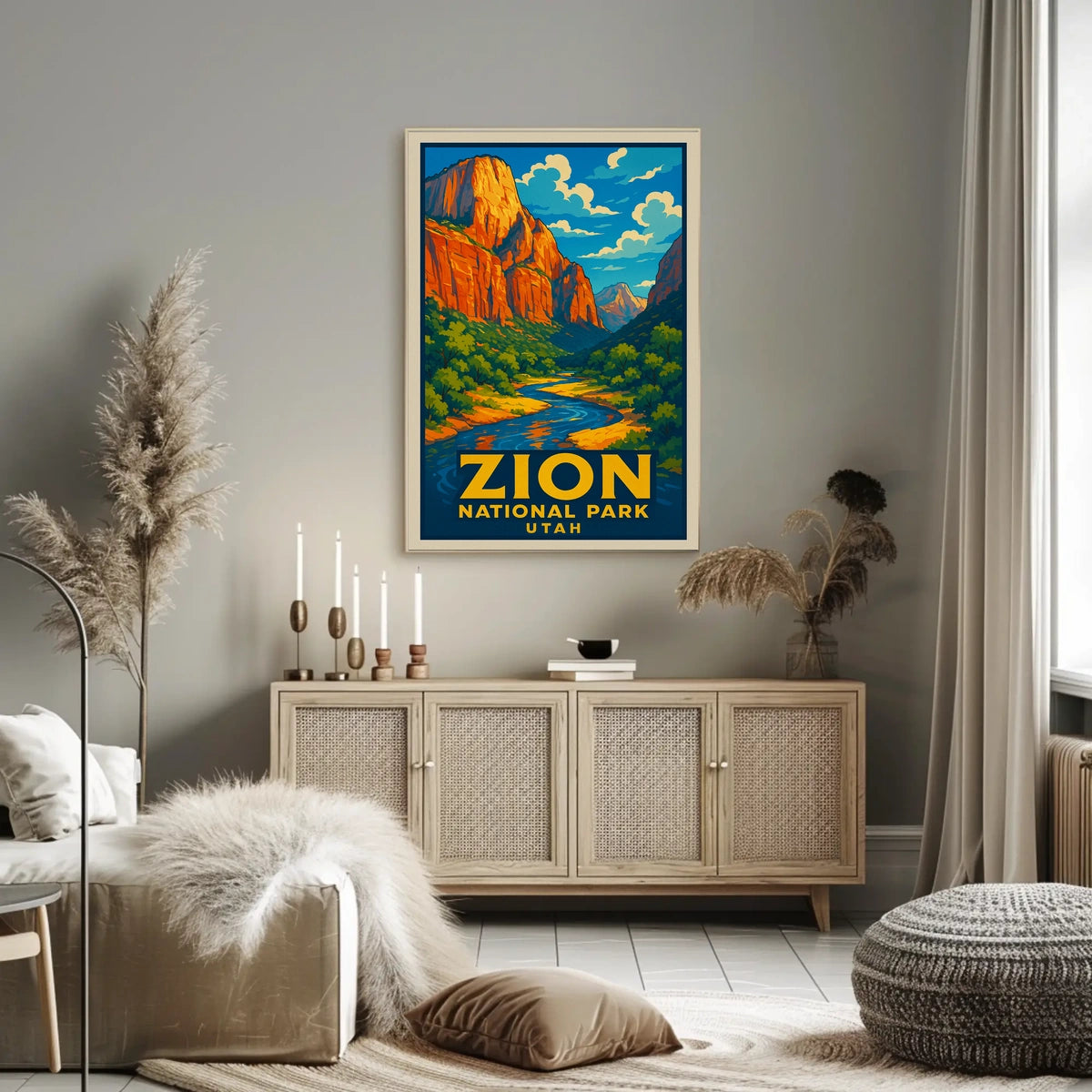 Zion National Park Utah Poster