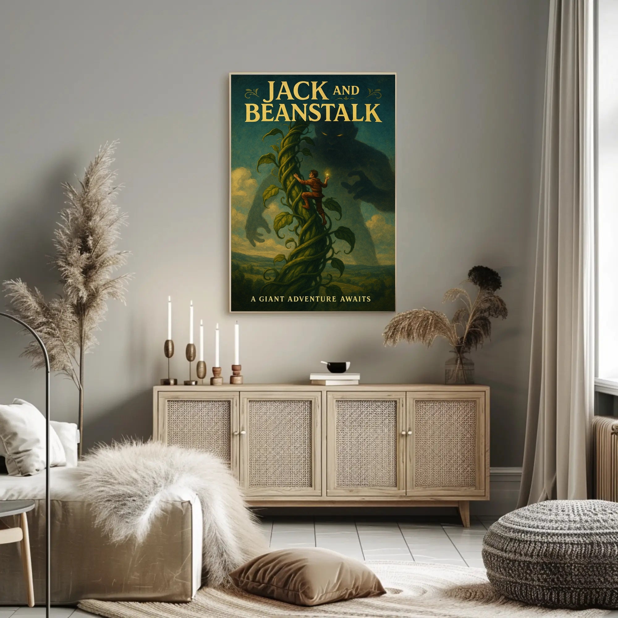 Jack and the Beanstalk Fantasy Adventure Poster