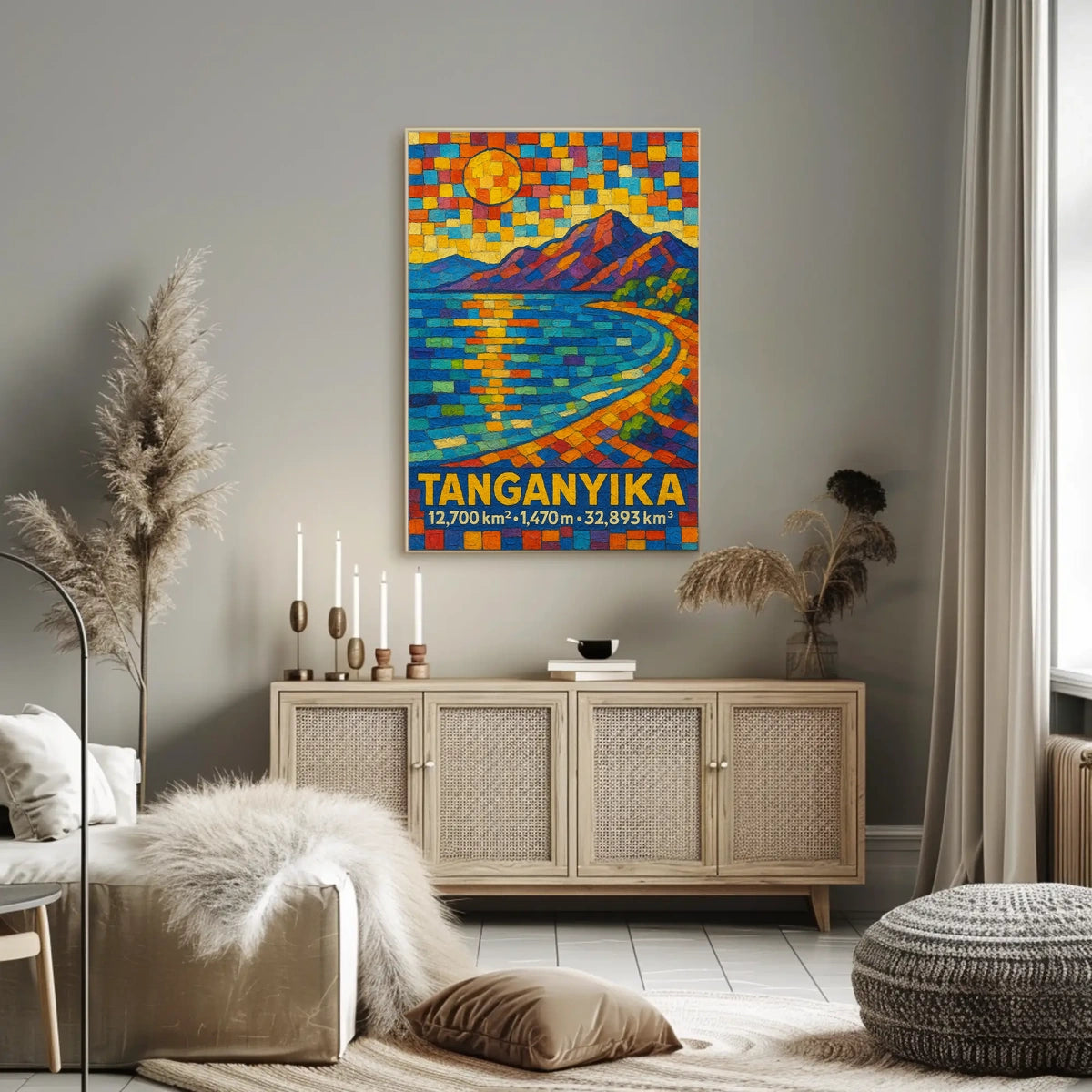 Tanganyika A Vibrant Mosaic Poster