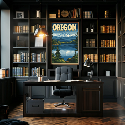 Oregon Vintage Poster