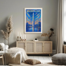 Washington Monument A Vibrant Tribute Poster