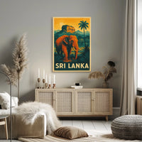 Sri Lanka Wildlife Poster