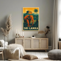 Sri Lanka Wildlife Poster