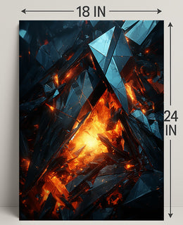 Crystalline Inferno Poster