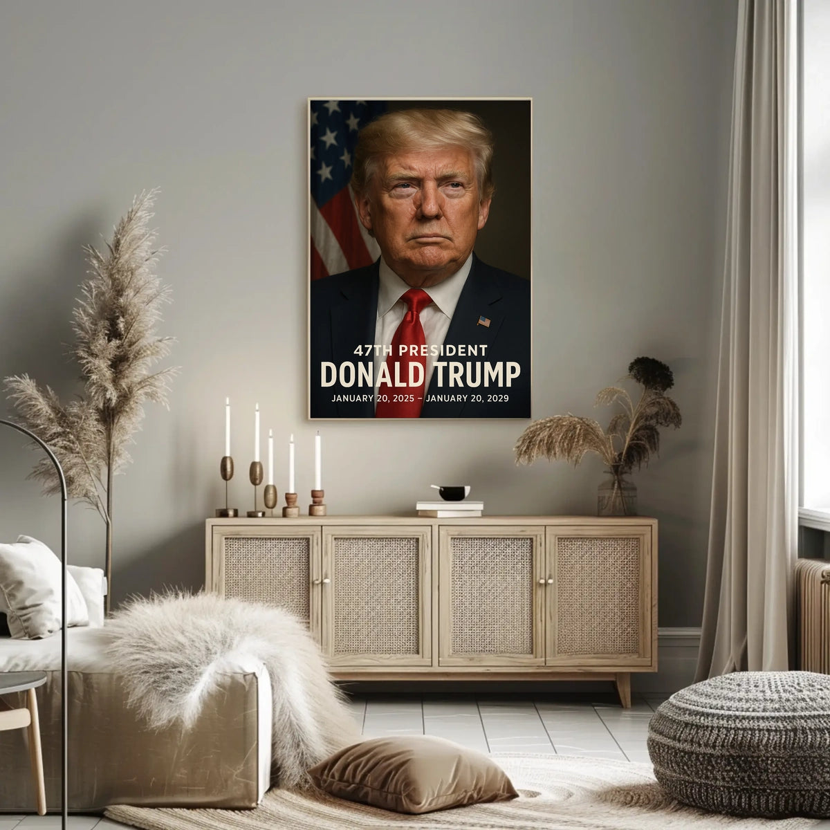 Donald Trump Visionary Statesman Poster