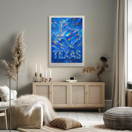 Texas In Vibrant Colors Poster