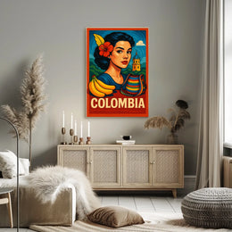 Vibrant Colombia Poster
