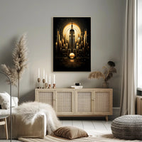 Golden Cityscape Poster