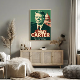 Jimmy Carter Presidential Portrait Patriot Poster