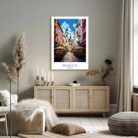 Charming Streets of Munich Poster PosterGoat
