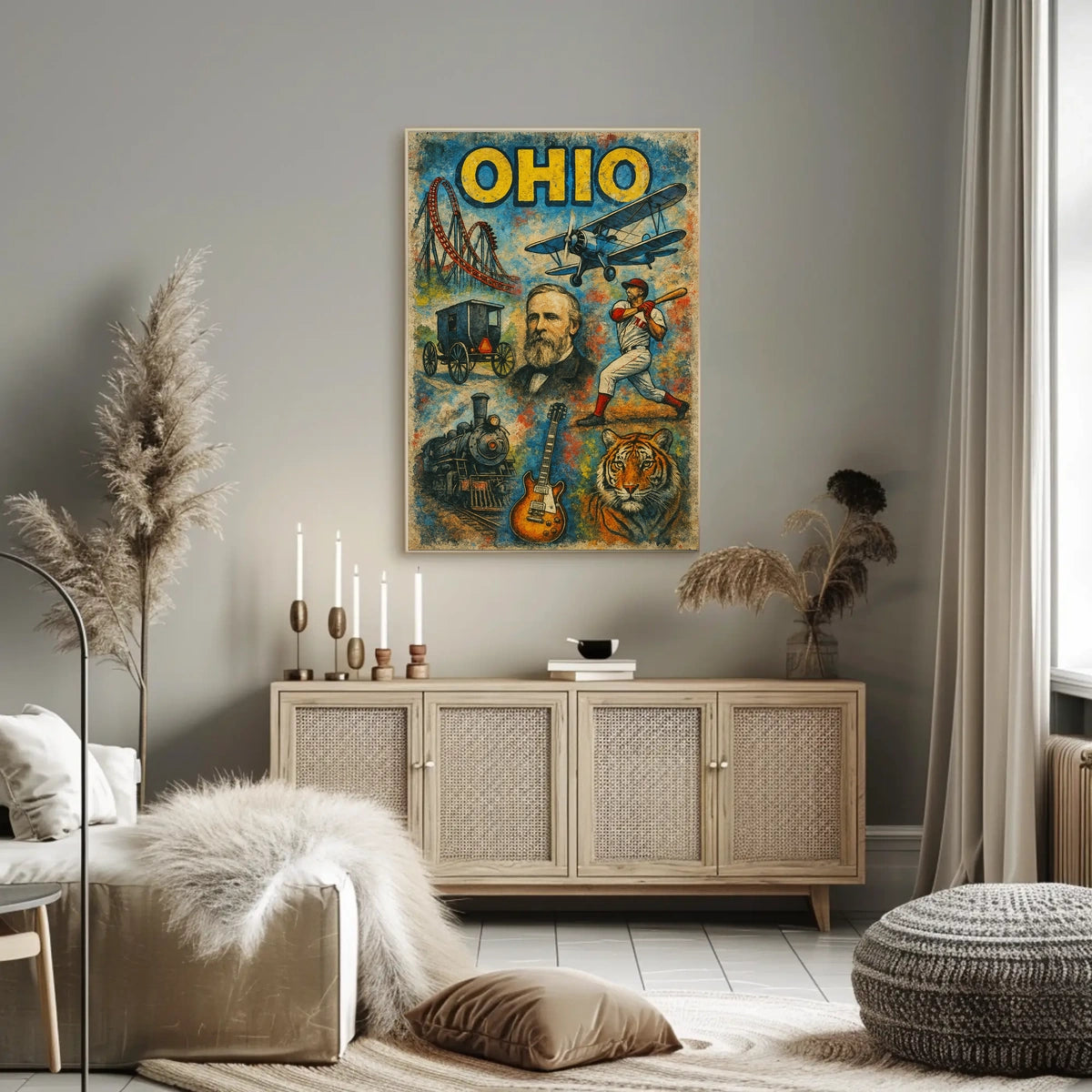 Ohio Heritage Collage Poster