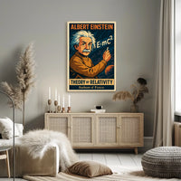 Albert Einstein Theory Of Relativity Poster