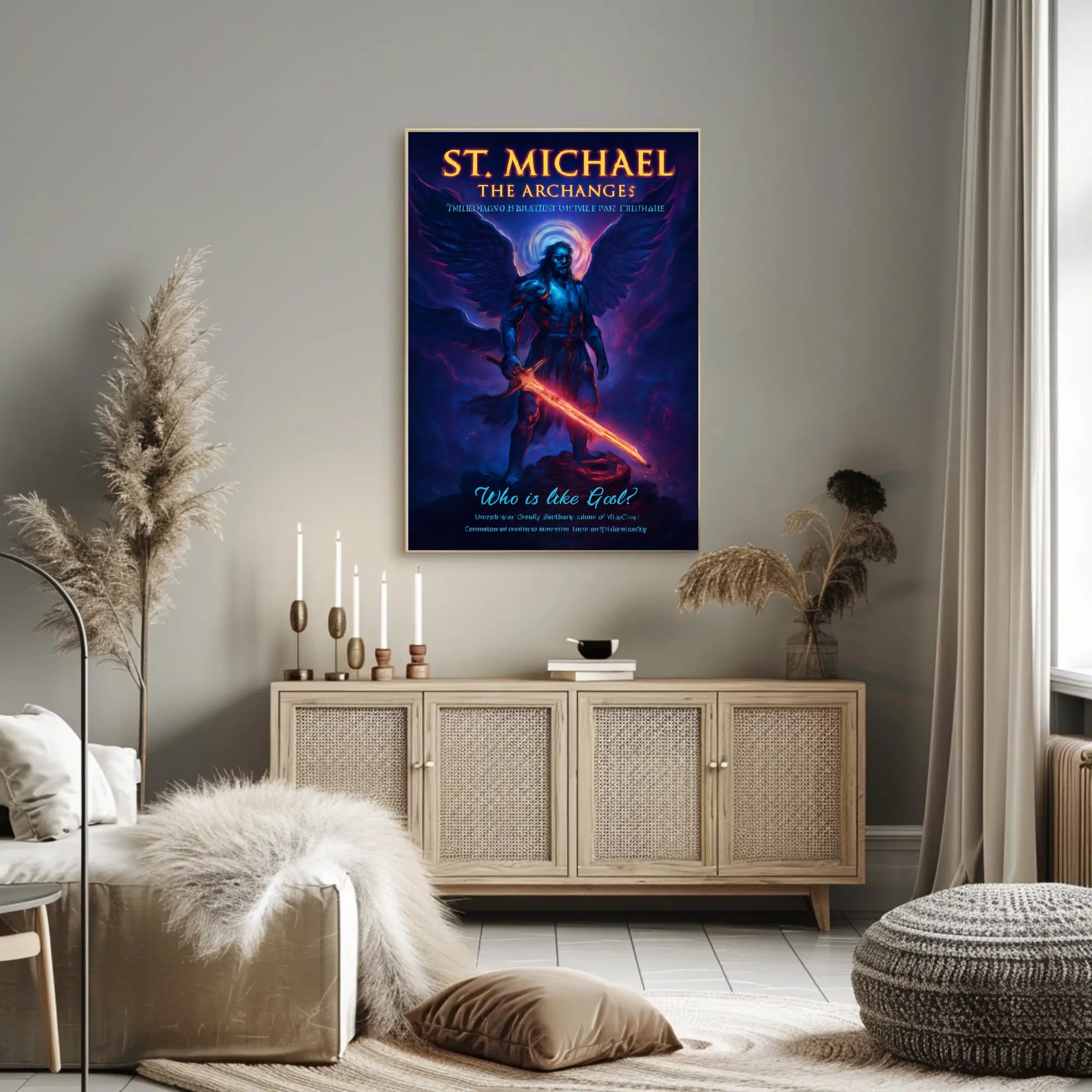 St. Michael's Divine Power Fantasy Mythology Poster PosterGoat