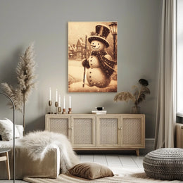 Winter Wonderland Snowman Poster