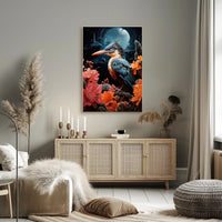 Enchanted Night Bird Poster