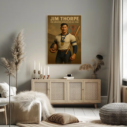 Jim Thorpe Legendary Sports Icon Poster