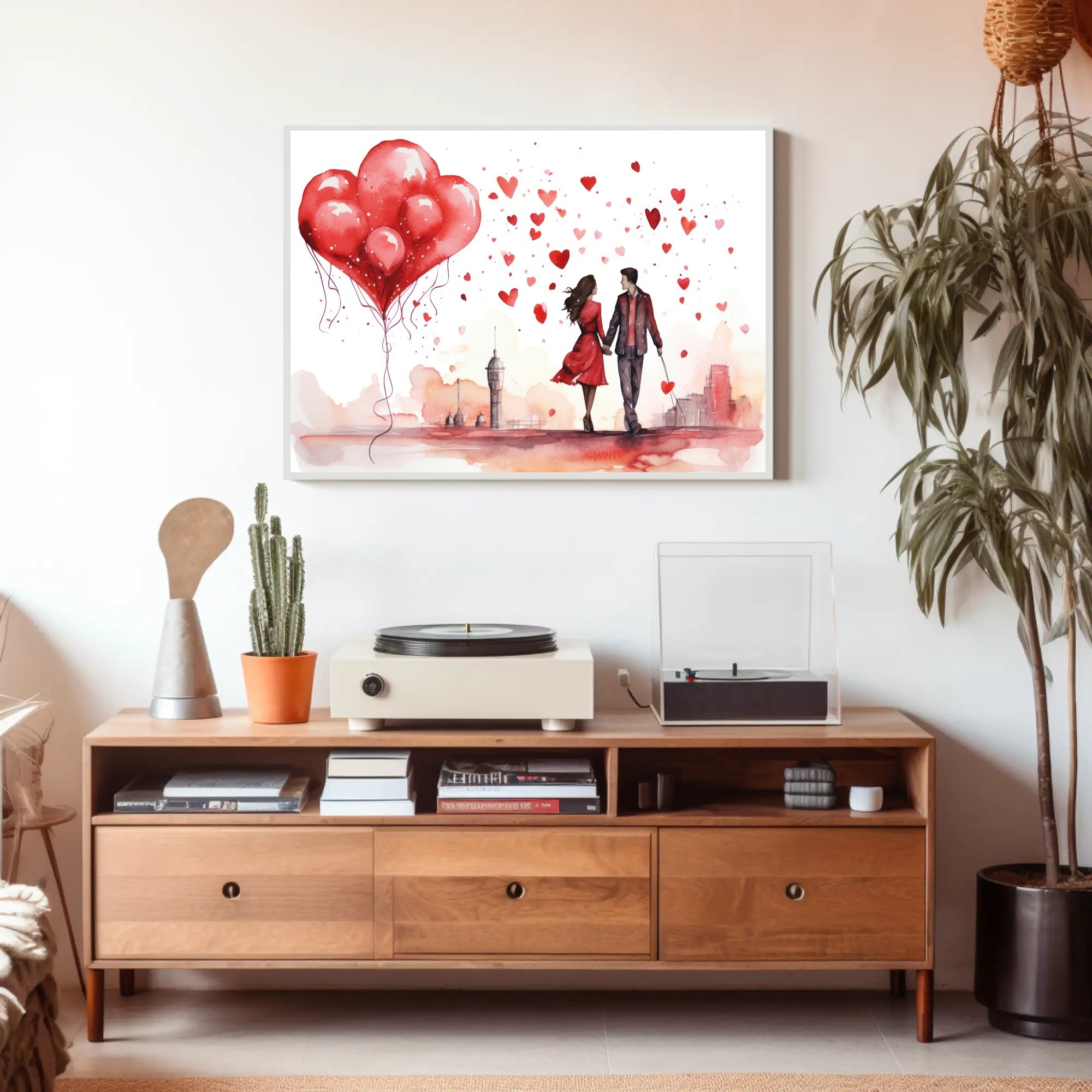 Love in the Cityscape Poster