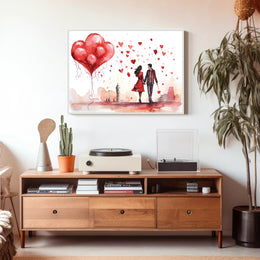 Love in the Cityscape Poster