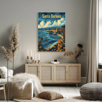 Santa Barbara Coastal Charm Travel Poster