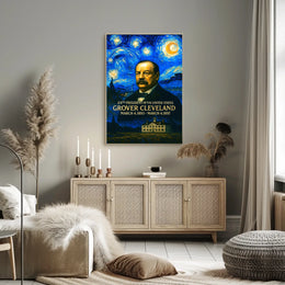 Grover Cleveland 24th President of the United States Presidential Masterpiece Series Poster