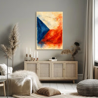 Abstract National Colors Abstract Poster