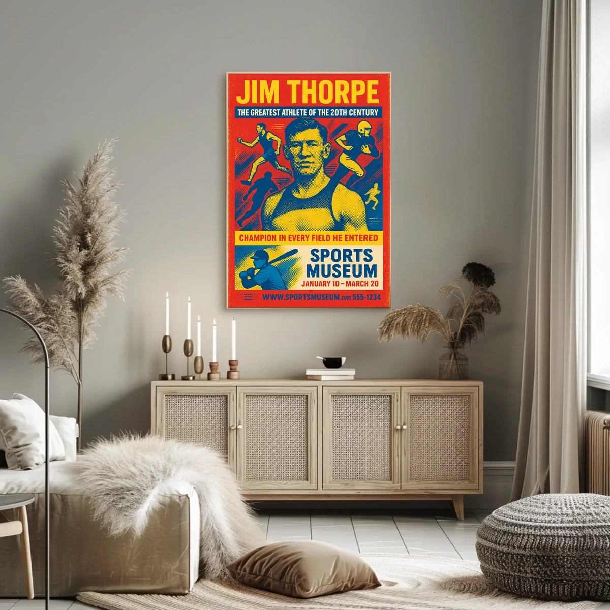 Jim Thorpe Legendary Athlete Tribute Jim Thorpe Poster