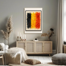 Abstract Belgian Flag Abstract Poster