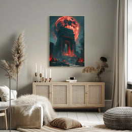 Mystical Moonlit Archway Fantasy or Mythology Poster PosterGoat