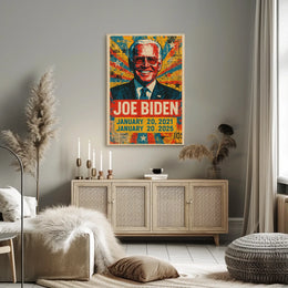 Joe Biden 46th President of the United States Street Art Mashup Poster