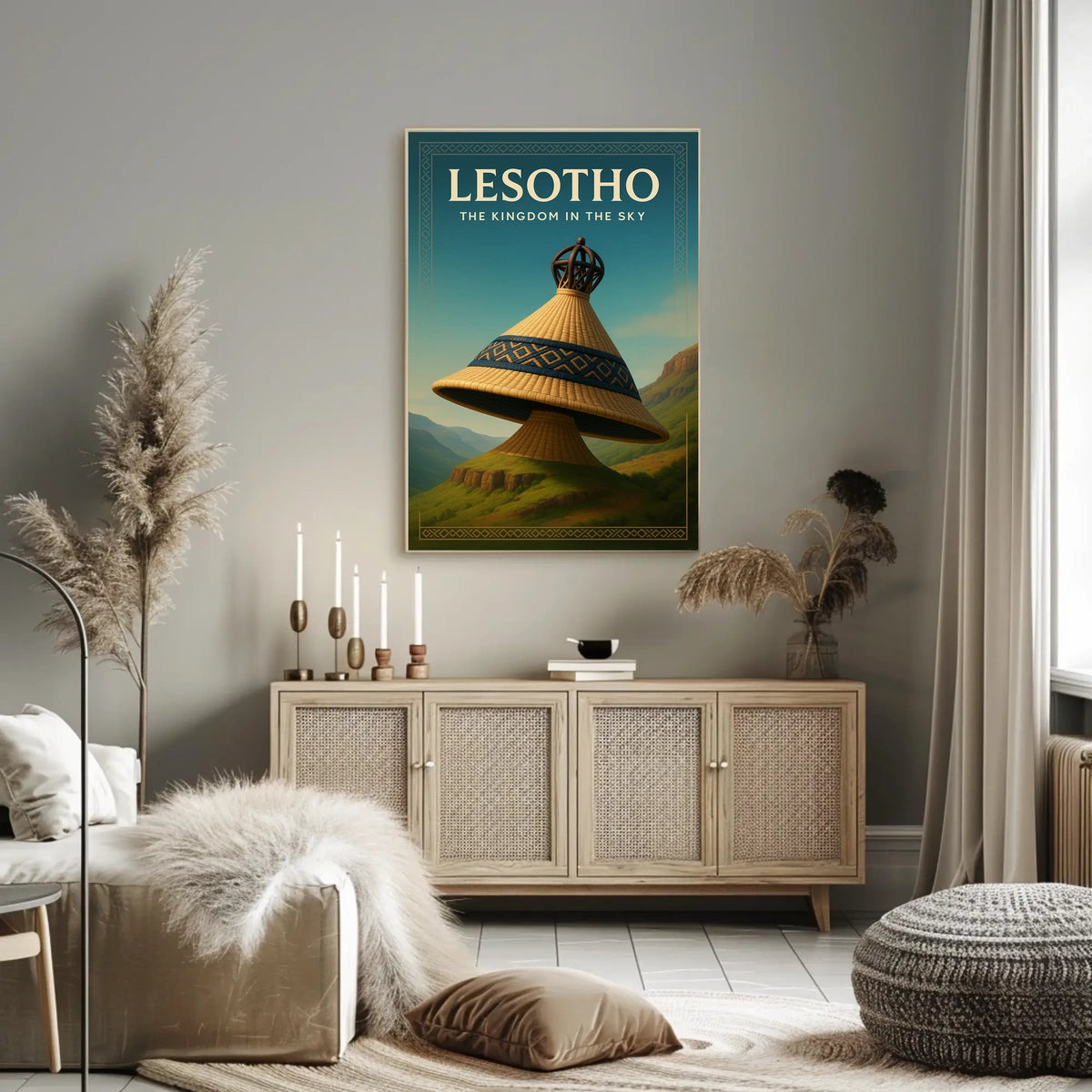 Lesotho The Kingdom In The Sky Poster