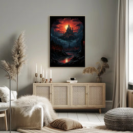 Enchanted Castle At Dusk Poster