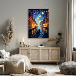 Starry Canal Poster