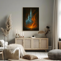 Cathedral in Flames Poster