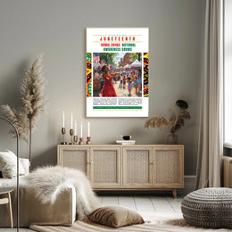 Juneteenth Celebration: Vibrant Heritage Festival Cultural or Heritage Poster