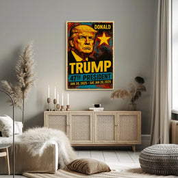 Donald Trump 47th President of the United States Graffiti Pop Art Poster