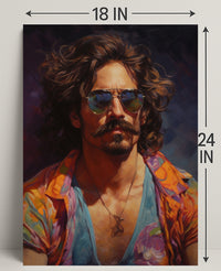 Vibrant Portrait Of A Modern Icon Modern Poster PosterGoat