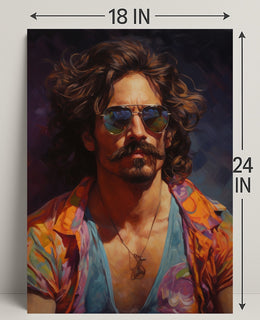 Vibrant Portrait Of A Modern Icon Modern Poster PosterGoat