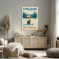 Finland Ice Fishing Adventure Poster