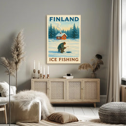 Finland Ice Fishing Adventure Poster