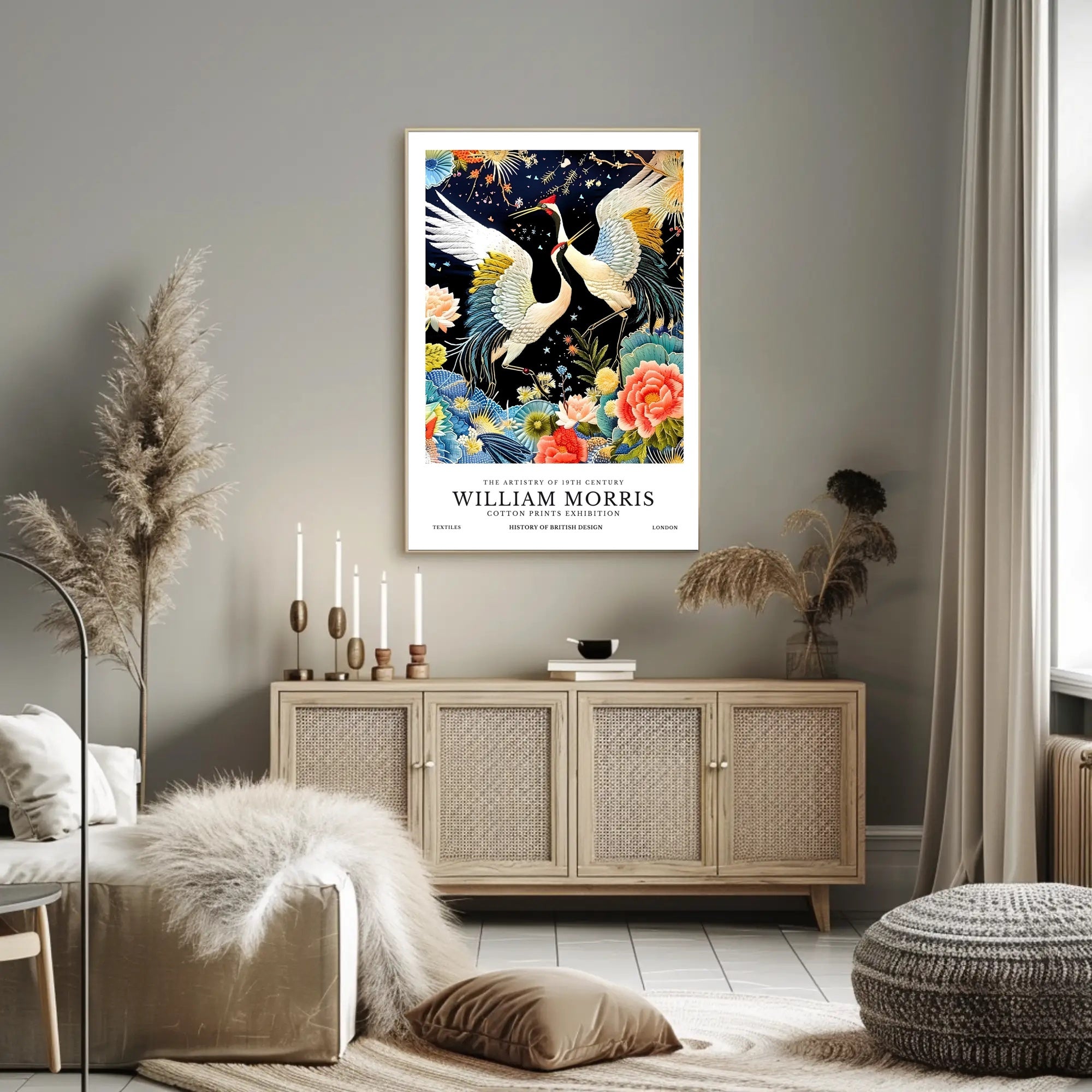 William Morris Crane Art Cultural or Heritage Poster