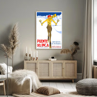 Puente Del Inca Winter Sports Poster